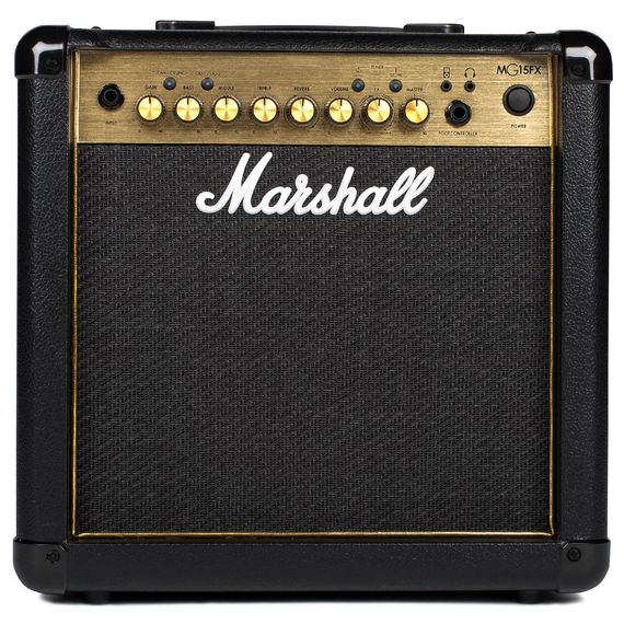 MARSHALL MG15GFX усилитель гитарный транзисторный, комбо, 1х8` 15Вт, 2 канала (Clean, Overdrive)