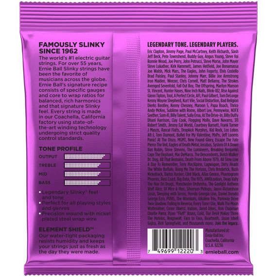 ERNIE BALL 2220 Nickel Wound Slinky Power 11-48 Струны для электрогитары, изображение 2