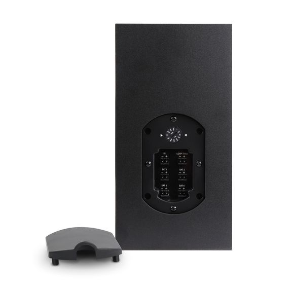 AURASONICS QUADRATE-BK комплект настенный сабвуфер 6,5" и 4 сателлита 3", встроенный кроссовер, 70/1, изображение 3