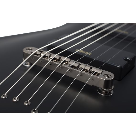 SCHECTER DEMON-7 SBK Гитара электрическая,7 струн.24 лада Aged Black Satin, изображение 3