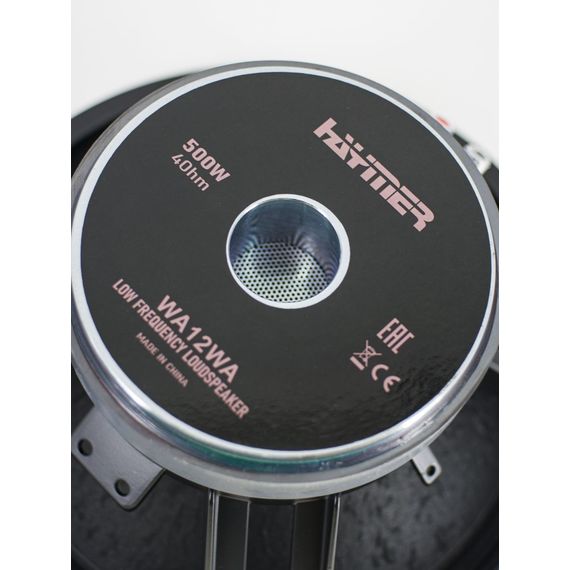 HAYMER WF12WA-4 Динамик НЧ 12", 500 Вт, 4 Ом, 95dB, 45Hz~4KHz, изображение 2