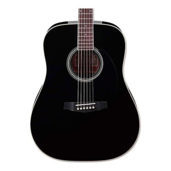 IBANEZ PF15-BK акустическая гитара, черная модель в корпусе дредноут, 20 ладов. Верхняя дека ель, изображение 2 IBANEZ PF15-BK акустическая гитара, черная модель в корпусе дредноут, 20 ладов. Верхняя дека ель, изображение 2