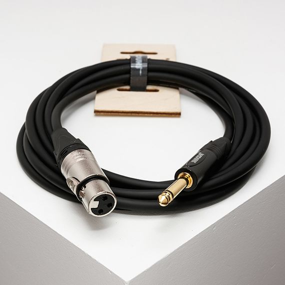 SHNOOR IC124-XFJM-1,5m Кабель инструментальный, XLRF-6.35мм моно, 1.5м
