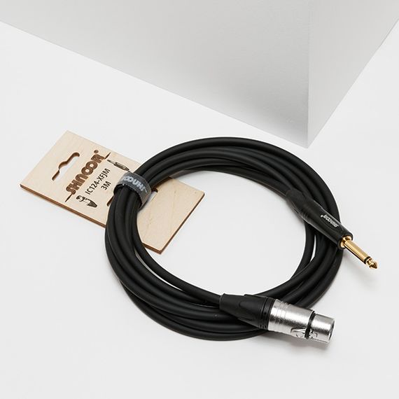 SHNOOR IC124-XFJM-1,5m Кабель инструментальный, XLRF-6.35мм моно, 1.5м, изображение 2