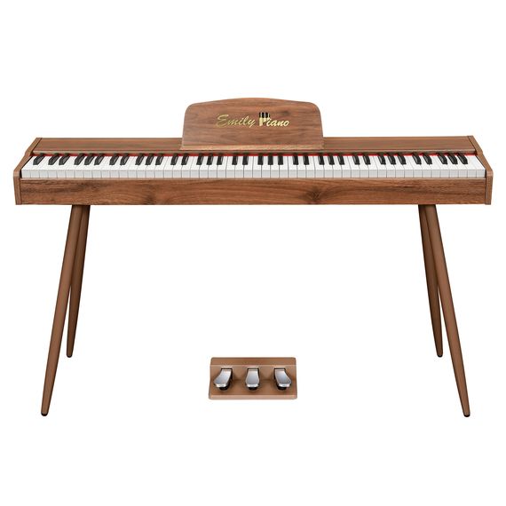 EMILY PIANO D-47 Walnut Цифровое фортепиано 88кл.с ножками блока из 3 педалей в комплекте