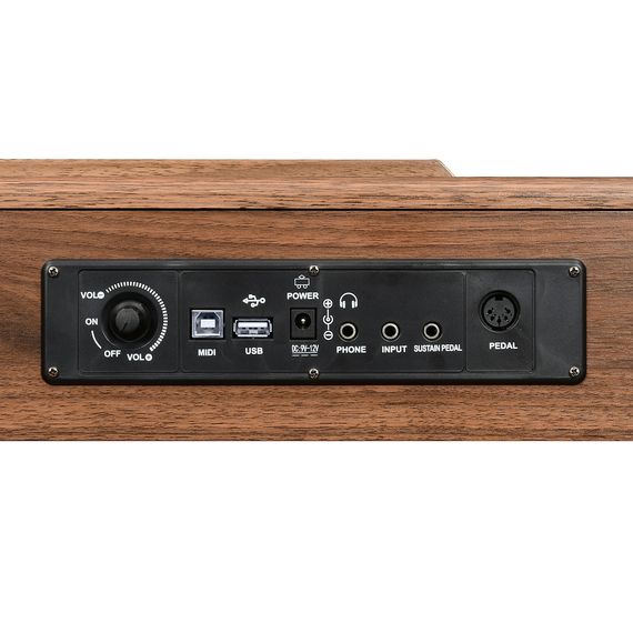 EMILY PIANO D-47 Walnut Цифровое фортепиано 88кл.с ножками блока из 3 педалей в комплекте, изображение 3