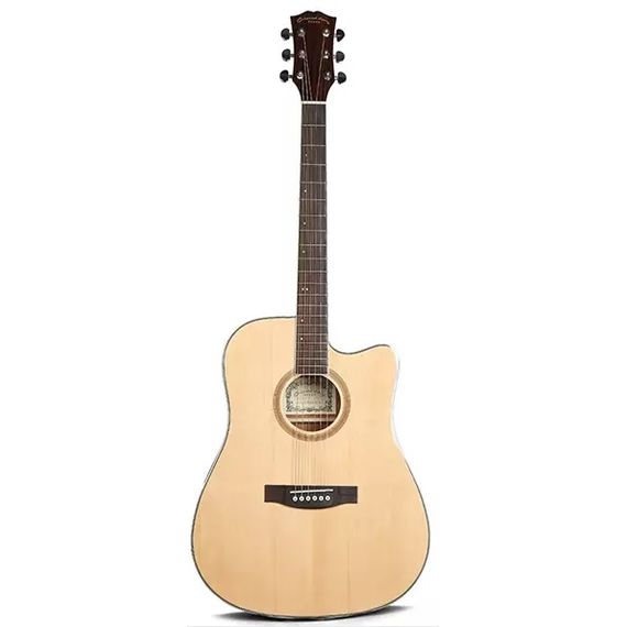 ORIENTAL CHERRY W-210-41 NA-EQ Гитара трансакустическая 41", с вырезом, верхняя дека ель, обечайка и