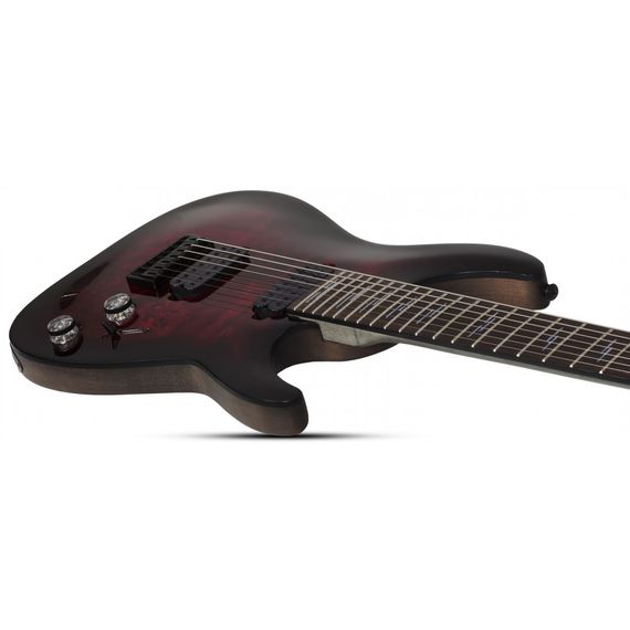 SCHECTER OMEN ELITE-7 Гитара электрическая 7 струн Black Cherry Burst, изображение 6