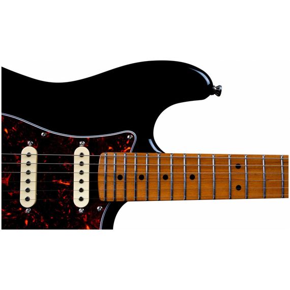 JET JS-300 BK электрогитара, Stratocaster, корпус тополь запеченный, 22 лада, SSS, tremolo, цвет BK, изображение 2 JET JS-300 BK электрогитара, Stratocaster, корпус тополь запеченный, 22 лада, SSS, tremolo, цвет BK, изображение 2