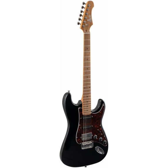 JET JS-250 BK электрогитара, Stratocaster, корпус тополь, 22 лада, HSS, tremolo, цвет BK, изображение 4