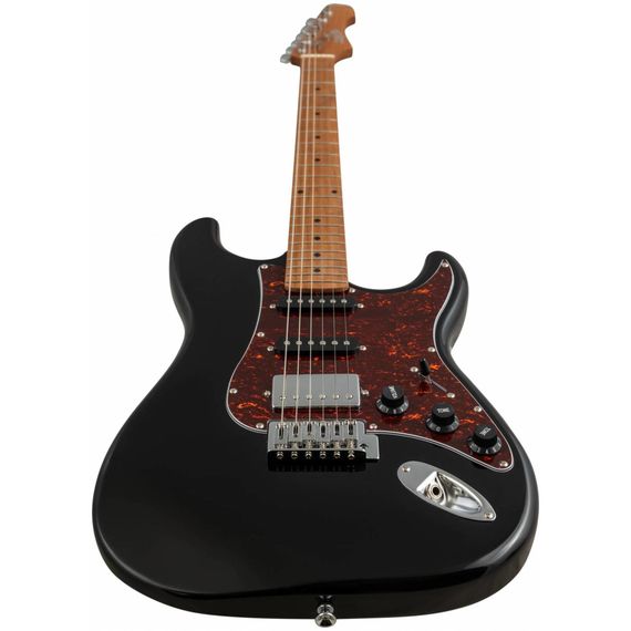 JET JS-250 BK электрогитара, Stratocaster, корпус тополь, 22 лада, HSS, tremolo, цвет BK, изображение 2