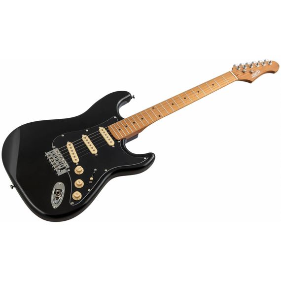 JET JS-200 BK электрогитара, Stratocaster, корпус тополь, 22 лада, SSS, tremolo, цвет BK, изображение 6 JET JS-200 BK электрогитара, Stratocaster, корпус тополь, 22 лада, SSS, tremolo, цвет BK, изображение 6