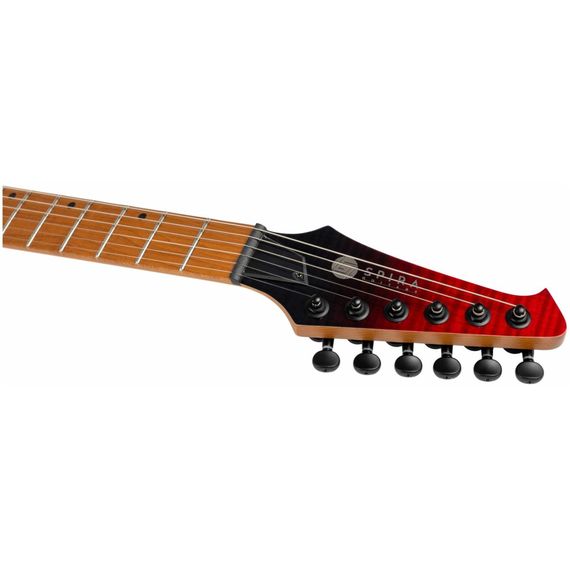 SPIRA S-450 TRD электрогитара, Superstrat, корпус тополь запеченный с топом клен волнистый, 24 лада,, изображение 7 SPIRA S-450 TRD электрогитара, Superstrat, корпус тополь запеченный с топом клен волнистый, 24 лада,, изображение 7