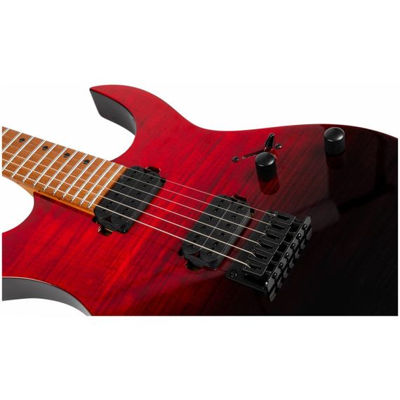 SPIRA S-450 TRD электрогитара, Superstrat, корпус тополь запеченный с топом клен волнистый, 24 лада,, изображение 5 SPIRA S-450 TRD электрогитара, Superstrat, корпус тополь запеченный с топом клен волнистый, 24 лада,, изображение 5