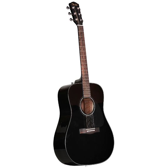 FENDER CD-60 Black акустическая гитара, форма корпуса дредноут, цвет черный, верхняя дека ель,, изображение 2 FENDER CD-60 Black акустическая гитара, форма корпуса дредноут, цвет черный, верхняя дека ель,, изображение 2