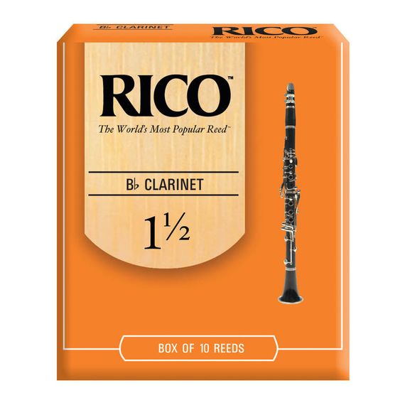 RICO RCA1015 Rico Трости для кларнета Bb, размер 1.5, 10шт в упаковке.