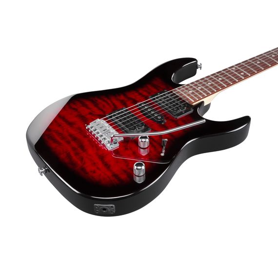 IBANEZ GRX70QA-TRB Электрогитара, темно-красная модель серии GIO, 22 лада, изображение 2