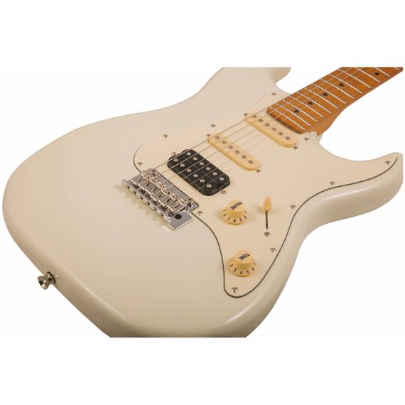 JET JS-400 OW электрогитара, Stratocaster, корпус тополь запеченный, 22 лада, HSS, tremolo, цвет WH, изображение 5
