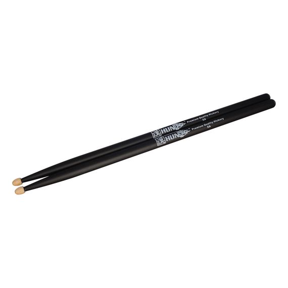 HUN Colored Series 5A BK Барабанные палочки, орех гикори, черн, изображение 3