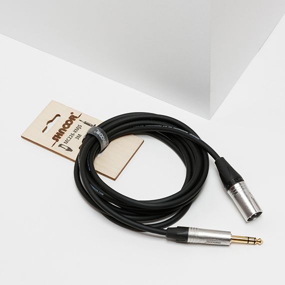 SHNOOR MC226-XMJS-3m Кабель микрофонный, XLRM-6.35мм стерео, 3м