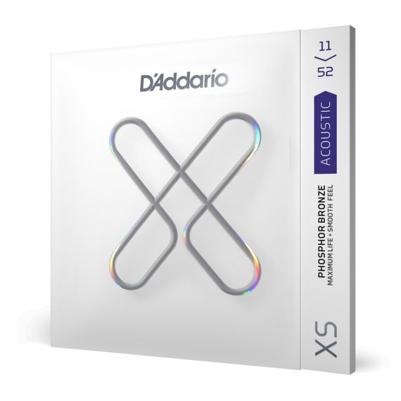 D'ADDARIO XSAPB1152 XS Комплект струн для акустической гитары, фосфорная бронза, 11-52, изображение 2