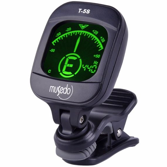 MUSEDO T-5S Тюнер цифровой на прищепке, черный, оранжевая подсветка, изображение 2