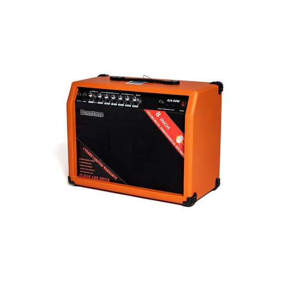 BOSSTONE GA-40W Orange Гитарный усилитель: Мощность - 40 Ватт, Динамик 8". Чувствительность: 70 дБ