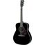 YAMAHA F370BLACK Акустическая гитара, верхняя дека ель, корпус нато, гриф нато, накладка на гриф палисандр, цвет черный