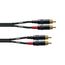 CORDIAL CFU 0.6 CC кабель сдвоенный RCA/RCA, 0.6м, черный, изображение 2