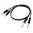 CORDIAL CFU 1.5 PC кабель сдвоенный RCA—джек моно 6.3мм male, 1.5м, черный