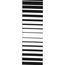 PLANET WAVES P20S1508 Rock Ремень для гитары, рисунок «Optical Stripes», белый, изображение 2