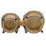 AP PERCUSSION CX-D120B-NL Бонго 6,5"*7,5", корпус махагон, мембрана кожа, обод 2мм, лаги 7 мм, фурнитура хром, цвет натуральный