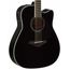YAMAHA FGX820C BLACK Электроакустическая гитара, с трехполосным эквалайзером, качественной древесиной и защитным пикгардом
