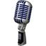 SHURE SUPER 55 Вокальный динамический микрофон винтажный суперкардиоидный, 60-17000 Гц, 2,2 мВ/Па, поворотный держатель со встроенной резьбой