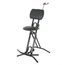 ZZ-Stands AGST-15 + AGH Комфортабельный и устойчивый стул для гитаристов, регулировка подставки под ногу и откидного сидения.  Входит в комплект крючок для подвеса гитары (GH-GS)