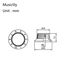 MUSICLILY MX1733AW-2MX1734AW Комплект ручек потенциометров (2+1), Strat Style, белые