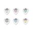 DUNLOP 4660 Tortex Flex Jazz III XL Медиатор 6 толщин: 0.73, 0.88, 1.0, 1.14, 1.35, 1.5мм