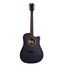 ROCKDALE Aurora D1 C BK Акустическая гитара. Форма корпуса Dreadnought с вырезом. Цвет полупрозрачный черный