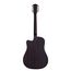 ROCKDALE Aurora D1 C BK Акустическая гитара. Форма корпуса Dreadnought с вырезом. Цвет полупрозрачный черный