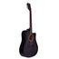 ROCKDALE Aurora D1 C BK Акустическая гитара. Форма корпуса Dreadnought с вырезом. Цвет полупрозрачный черный