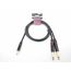 ZZcable E35-3,5-2J-0100-0 Кабель аудио 3.5-2х6.3мм, 1м