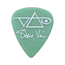 IBANEZ 1000SVGR STEVE VAI PICK Медиатор, подписная модель Стива Вая, цвет зеленый. Материал полиацеталь, жесткость средняя, толщина 1 мм, форма капелька