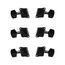 METALLOR MH-34-BK-3+3 Колки для гитары 3+3, черные