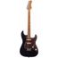 JET JS-400 BK Электрогитара шестиструнная Stratocaster, корпус тополь запеченный, 22 лада, HSS, tremolo, цвет BK